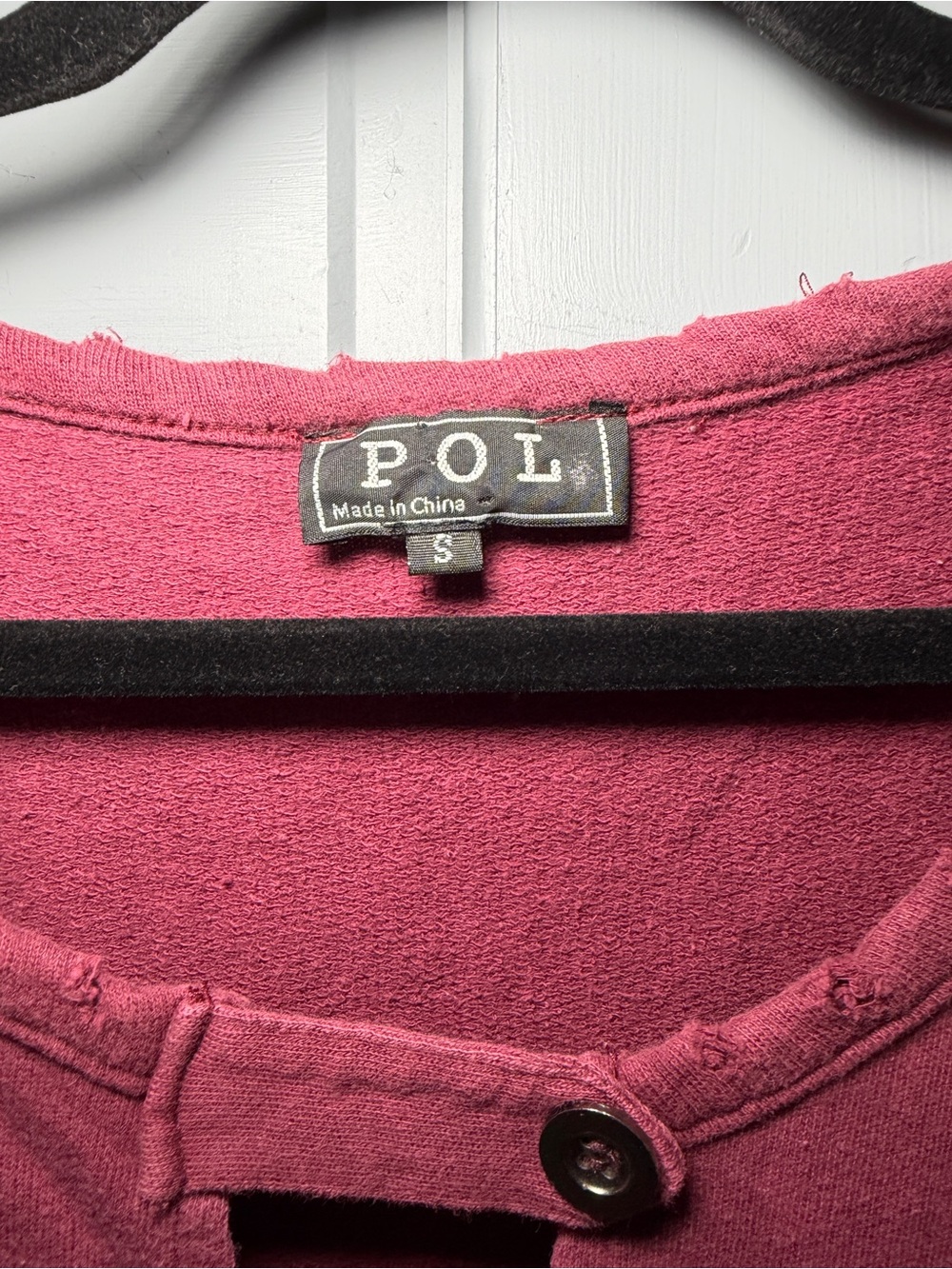 POL Berry-Pink Sleeveless Tunic dress with Button Neck - Picture 2 of 5